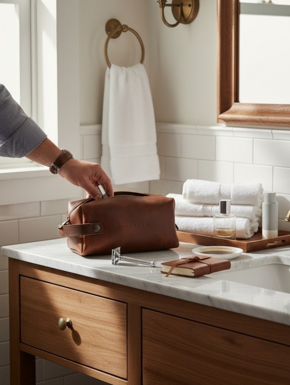 Jeep Wagoneer Dopp kit men's travel toiletry bag